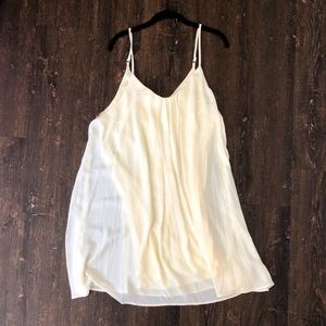 Cream spaghetti strap dress